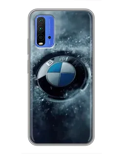 Чохол для Xiaomi Redmi 9T з картинкою «Логотип BMW — лід»