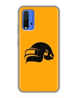 Чохол для Xiaomi Redmi 9T з картинкою «PUBG — золотий шолом»