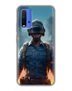 Чохол для Xiaomi Redmi 9T з картинкою «PUBG — реалістичний герой»