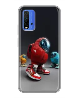 Чохол для Xiaomi Redmi 9T з картинкою «Among Us — 3D стиль»