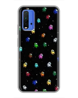 Чохол для Xiaomi Redmi 9T з картинкою «Екіпаж Among Us»