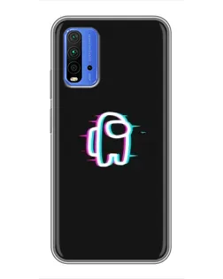 Чохол для Xiaomi Redmi 9T з картинкою «Among Us неон»