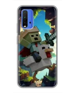 Чохол для Xiaomi Redmi 9T з картинкою «Стів та гусь»