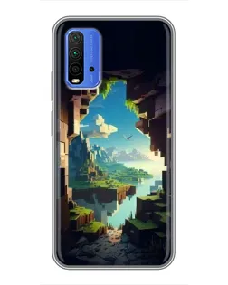 Чохол для Xiaomi Redmi 9T з картинкою «Вид з печери»