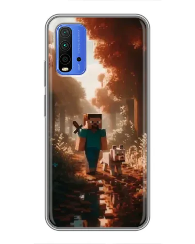 Чохол для Xiaomi Redmi 9T з картинкою «Стів у лісі» Чохол для Xiaomi Redmi 9T з картинкою «Стів у лісі»