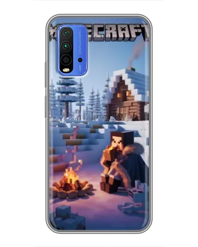 Чохол для Xiaomi Redmi 9T з картинкою «Зимовий Minecraft» Чохол для Xiaomi Redmi 9T з картинкою «Зимовий Minecraft»
