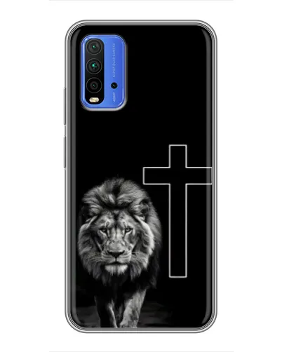 Чохол для Xiaomi Redmi 9T з картинкою «Лев та Хрест»