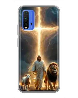 Чохол для Xiaomi Redmi 9T з картинкою «Лев Юди та Світло»