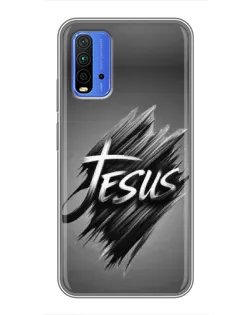 Чохол для Xiaomi Redmi 9T з картинкою «Напис Jesus Graffiti»