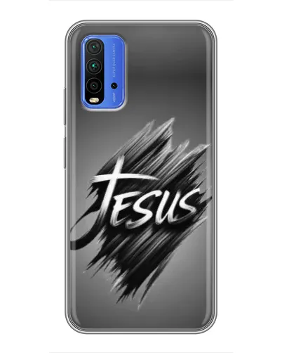 Чохол для Xiaomi Redmi 9T з картинкою «Напис Jesus Graffiti»