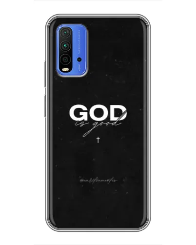 Чохол для Xiaomi Redmi 9T з картинкою «GOD — Бог над усім»