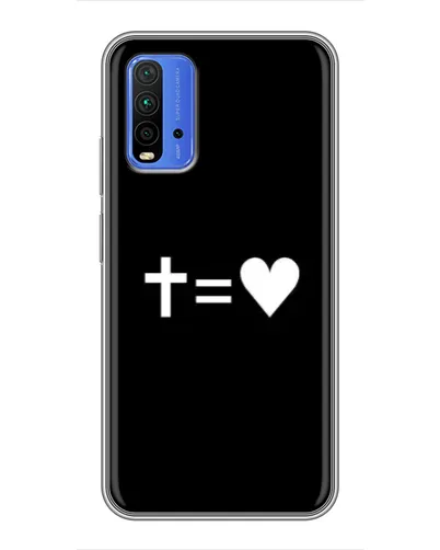 Чохол для Xiaomi Redmi 9T з картинкою «Хрест та Серце»