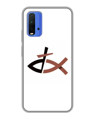 Чохол для Xiaomi Redmi 9T з картинкою «Риба та хрест»