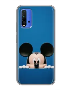 Чохол для Xiaomi Redmi 9T з картинкою «Міккі виглядає»