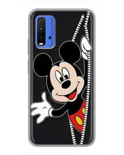 Чохол для Xiaomi Redmi 9T з картинкою «Міккі розсуває стіни»