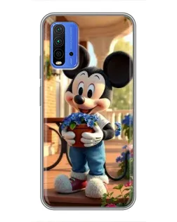Чохол для Xiaomi Redmi 9T з картинкою «Міккі садівник»