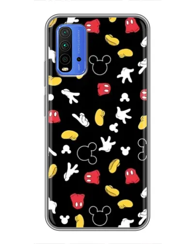Чохол для Xiaomi Redmi 9T з картинкою «Графічний принт лапок»