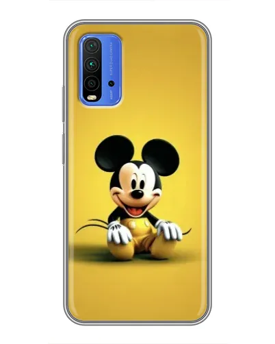 Чохол для Xiaomi Redmi 9T з картинкою «Міккі на жовтому»