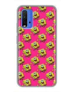 Чохол для Xiaomi Redmi 9T з картинкою «Рожевий паттерн»