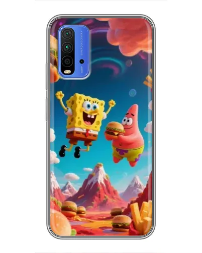 Чохол для Xiaomi Redmi 9T з картинкою «Космічний фастфуд»