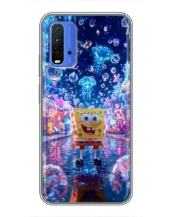 Чохол для Xiaomi Redmi 9T з картинкою «Неоновий океан»