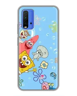 Чохол для Xiaomi Redmi 9T з картинкою «Веселі бульбашки»