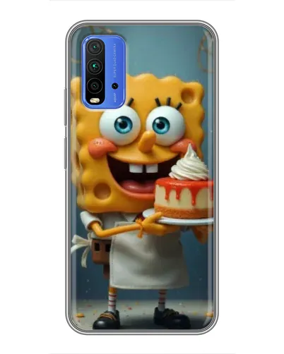 Чохол для Xiaomi Redmi 9T з картинкою «Кухар Спанч Боб»