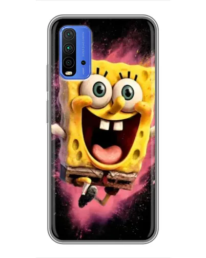 Чохол для Xiaomi Redmi 9T з картинкою «Вибуховий Спанч Боб»