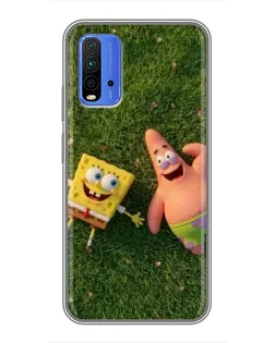 Чохол для Xiaomi Redmi 9T з картинкою «Друзі на галявині»