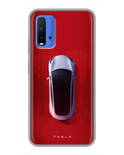 Чохол для Xiaomi Redmi 9T з картинкою «Tesla Top View»
