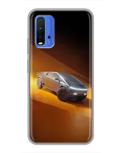 Чохол для Xiaomi Redmi 9T з картинкою «Cybertruck у пустелі»