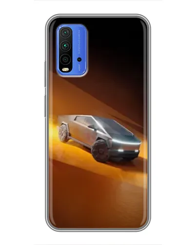 Чохол для Xiaomi Redmi 9T з картинкою «Cybertruck у пустелі»
