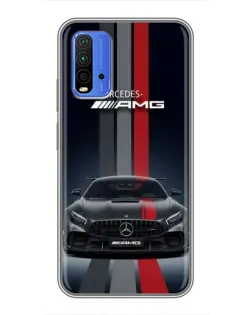 Чохол для Xiaomi Redmi 9T з картинкою «Mercedes — білий карбон» Чохол для Xiaomi Redmi 9T з картинкою «Mercedes — білий карбон»