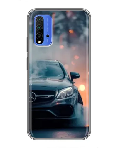 Чохол для Xiaomi Redmi 9T з картинкою «Mercedes — нічне місто»