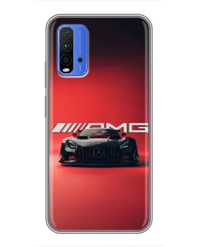 Чохол для Xiaomi Redmi 9T з картинкою «Mercedes AMG — червона лінія»