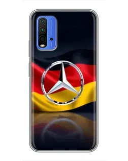 Чохол для Xiaomi Redmi 9T з картинкою «Mercedes — прапор Німеччини»