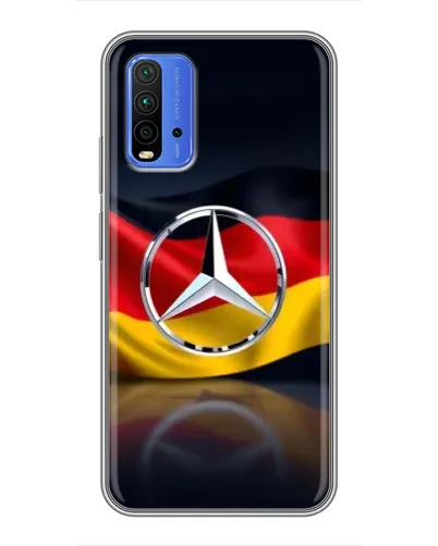 Чохол для Xiaomi Redmi 9T з картинкою «Mercedes — прапор Німеччини»