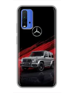 Чохол для Xiaomi Redmi 9T з картинкою «Mercedes G-Class червоний»