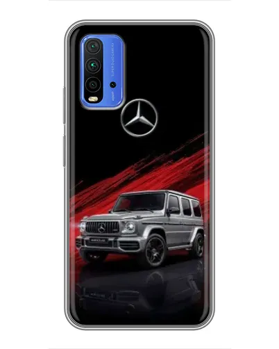 Чохол для Xiaomi Redmi 9T з картинкою «Mercedes G-Class червоний»