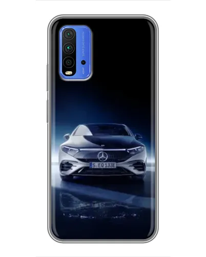 Чохол для Xiaomi Redmi 9T з картинкою «Нічний Mercedes EQ»
