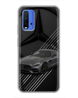 Чохол для Xiaomi Redmi 9T з картинкою «Mercedes AMG — графіка»