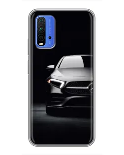 Чохол для Xiaomi Redmi 9T з картинкою «Світло фар Mercedes»
