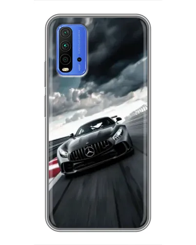 Чохол для Xiaomi Redmi 9T з картинкою «Гоночний Mercedes AMG»