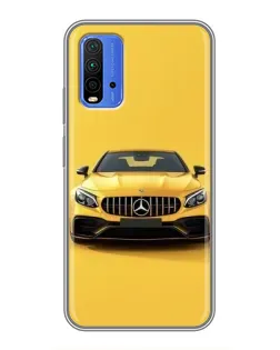 Чохол для Xiaomi Redmi 9T з картинкою «Жовтий Mercedes GT»