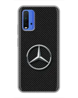 Чохол для Xiaomi Redmi 9T з картинкою «Карбоновий Mercedes стиль»