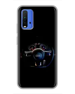 Чохол для Xiaomi Redmi 9T з картинкою «Салон Audi — кермо» Чохол для Xiaomi Redmi 9T з картинкою «Салон Audi — кермо»