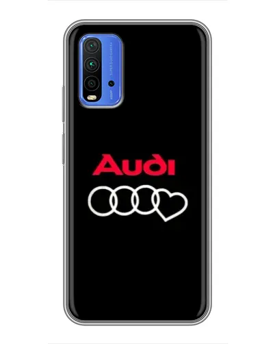 Чохол для Xiaomi Redmi 9T з картинкою «Логотип Audi Heart»