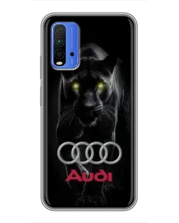 Чохол для Xiaomi Redmi 9T з картинкою «Пантера та Audi»