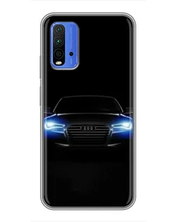 Чохол для Xiaomi Redmi 9T з картинкою «Audi в неоні»