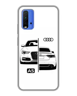 Чохол для Xiaomi Redmi 9T з картинкою «Audi — контрастний дизайн»